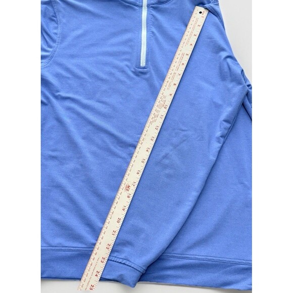 Peter Millar Perth Performance Men’s Pullover 1/4 Zip Size Small Blue - Picture 8 of 11